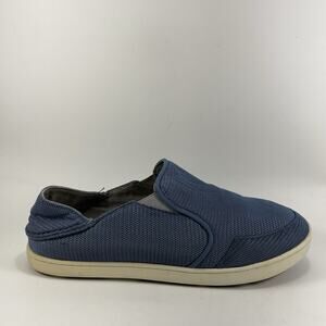 Olukai Nohea Mesh Slip On Loafers Mens Size 11 Blue Casual Beach Comfort